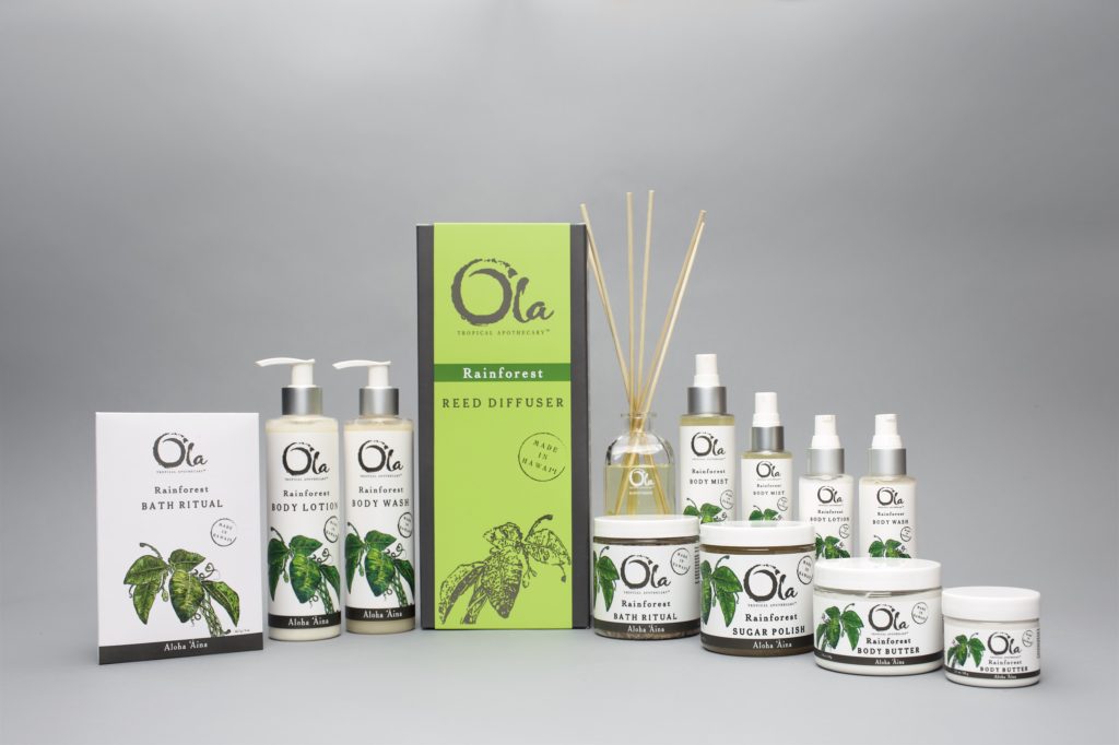 Artisan Wild Crafted Natural Beauty Products from This Land of Aloha, Hawaiian Body Products, Ola Tropical Apothecary, made in usa skin care, american made skin care, organic skin care, rainforest collection