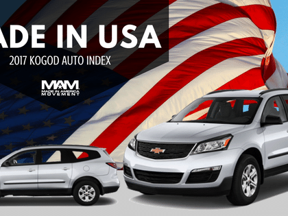 Made in USA: The 2017 Most American-Made Vehicles Are…