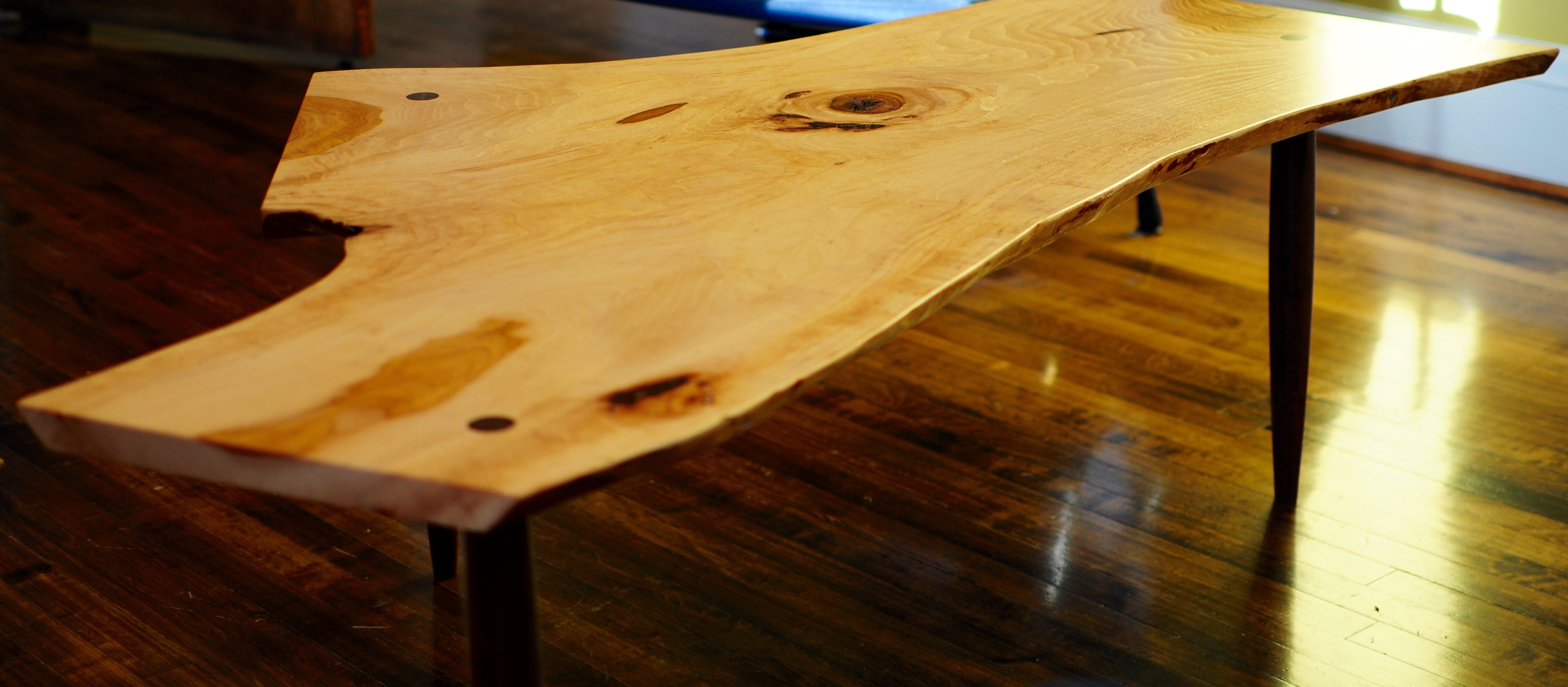 A custom Goebel & Co. Furniture table in one the offices at B Hive at Brennan’s in the Central West End