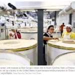 Chinese Textile Manufacturers Bring Jobs Back to America