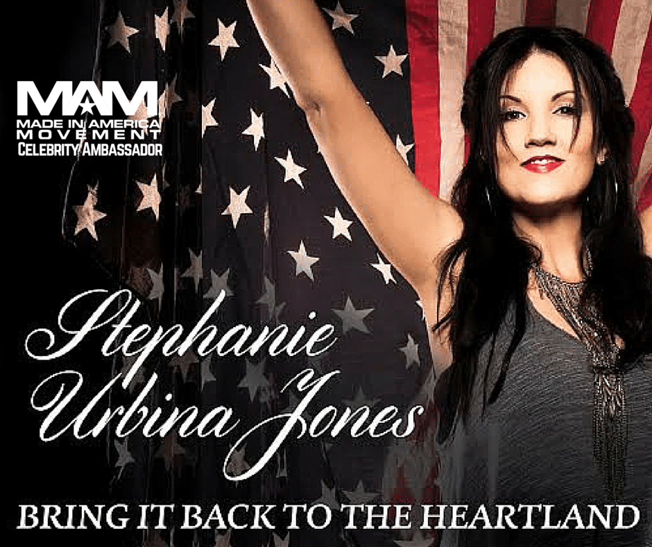 The Made in America Movement proudly announces contemporary country music artist, Stephanie Urbina Jones, as their first Celebrity Ambassador! - Stephanie Urbina Jones