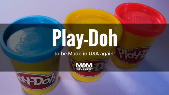 Play-Doh Will Be Made in The USA For The First Time in a Decade, childrens toys, childrens colorful clay, made in usa childrens toys