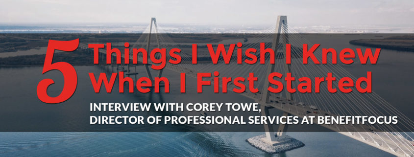 5 Things I Wish I Knew When I First Started: Corey Towe, Director, meet the makers