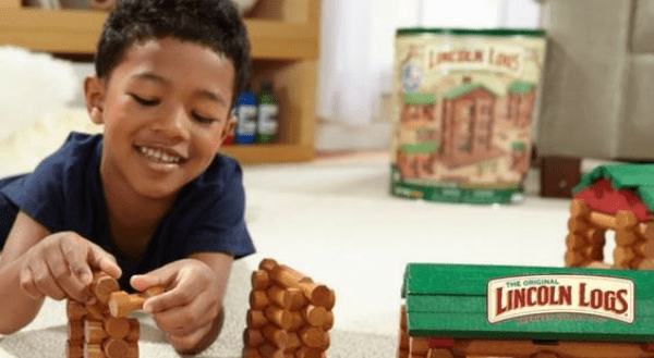 Lincoln Logs, made in usa lincoln logs, made in america lincoln logs, american made lincoln logs, made in usa toys, Steamagination, k-force, building sets, made in usa building set, mighty makers, mario kart, super mario, lincoln logs made in usa, tinkertoy made in usa, Christmas Gift, american list, shop Made in USA