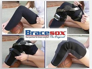 Bracesox made in usa knee brace cover