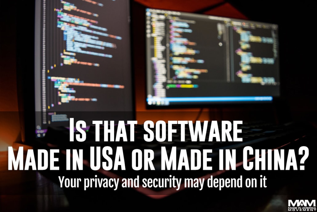 software made in america or made in china